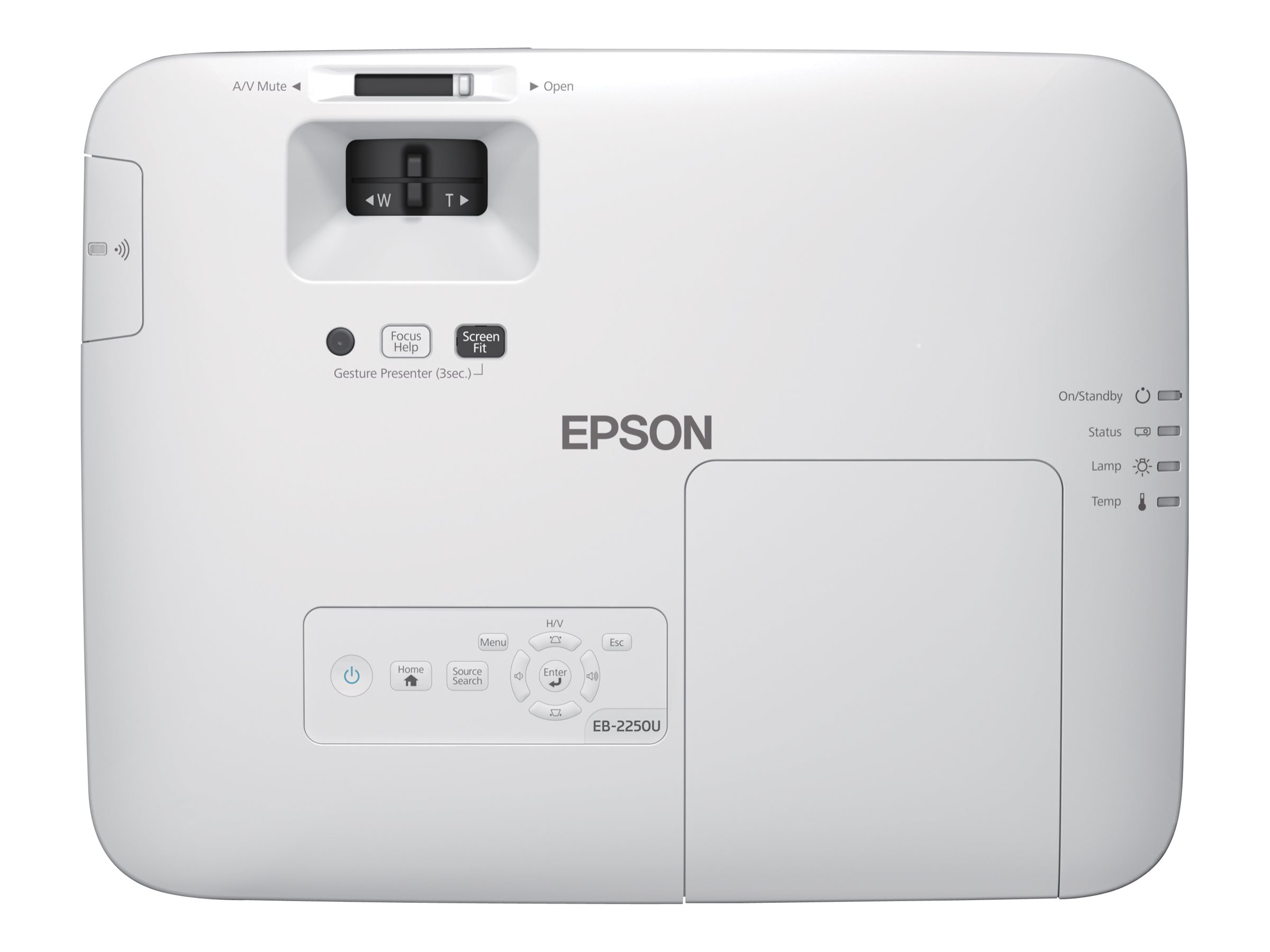 An image of Epson EB-2250U - LCD projector - LAN - white