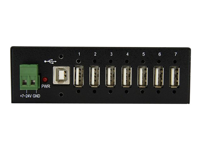 Image of StarTech.com USB 2.0 Hub - 7 Port - Mountable Rugged Industrial - Self Powered USB Hub - hub - 7 ports