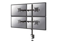 Neomounts TV-holder FPMA-D550D4BLACK - skrivebordsbeslag til 4 skærme 13-32 (6 kg pr. skærm)