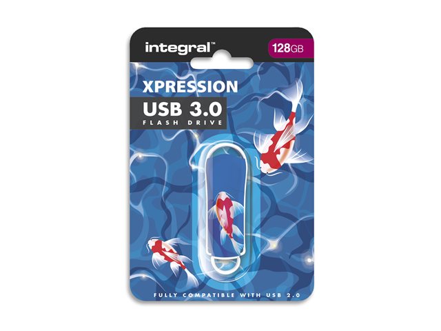 Integral Xpression Koi Fish - USB flash drive - 128 GB ...
