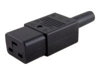 MicroConnect Strøm IEC 60320 C19 Sort Strøm-konnektor