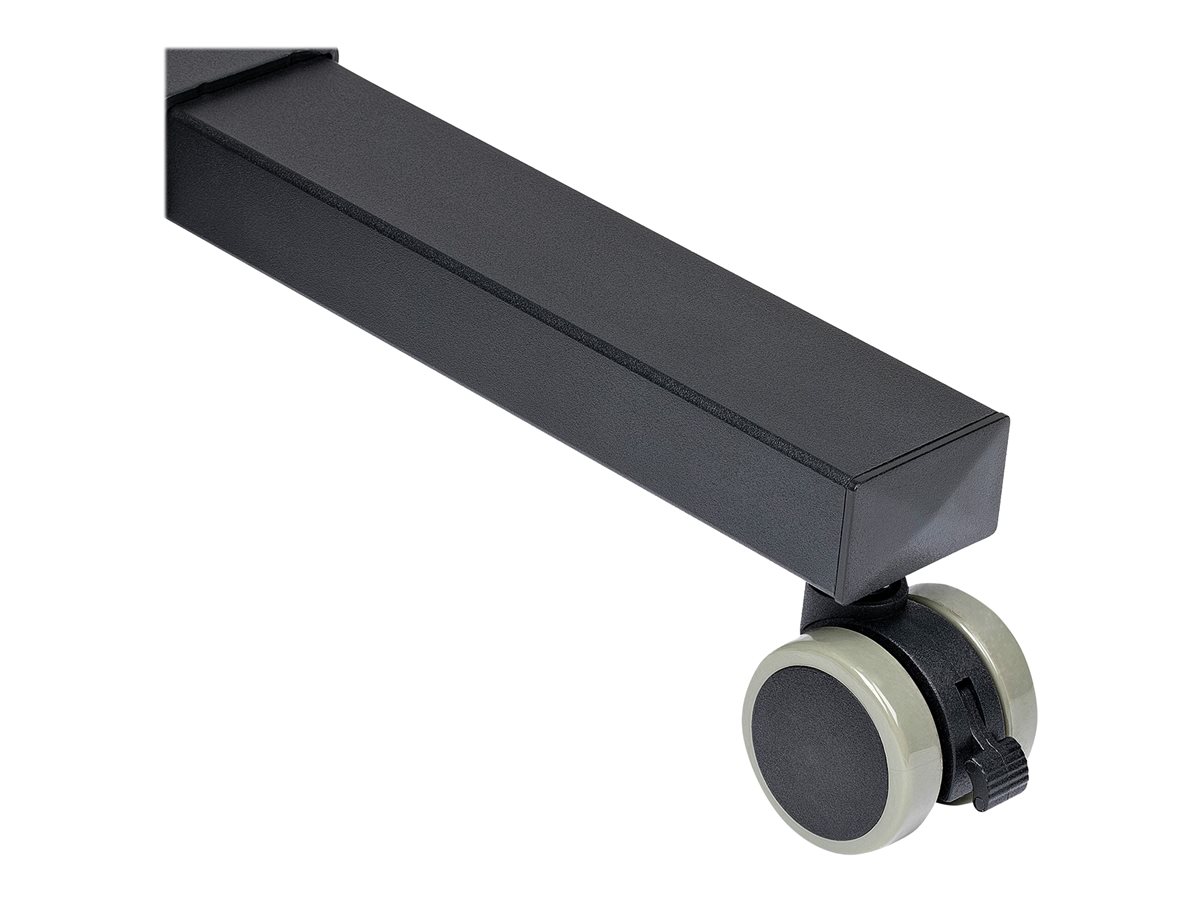 StarTech.com Mobile Projector and Laptop Stand/Cart, Heavy Duty Portable Projector Stand (2 Vented Shelves, hold 22lb/10kg each), Height Adjustable Rolling AV Presentation Cart with Wheels - Lockable Casters vozík - pro projektor/notebook - černá – foto 8