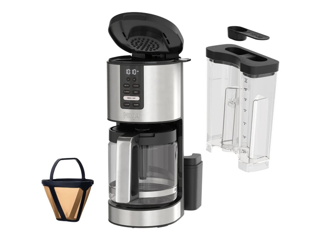 Ninja 14 Cups Coffee Maker - Black Plastic with Natural Stainless Steel - DCM200C