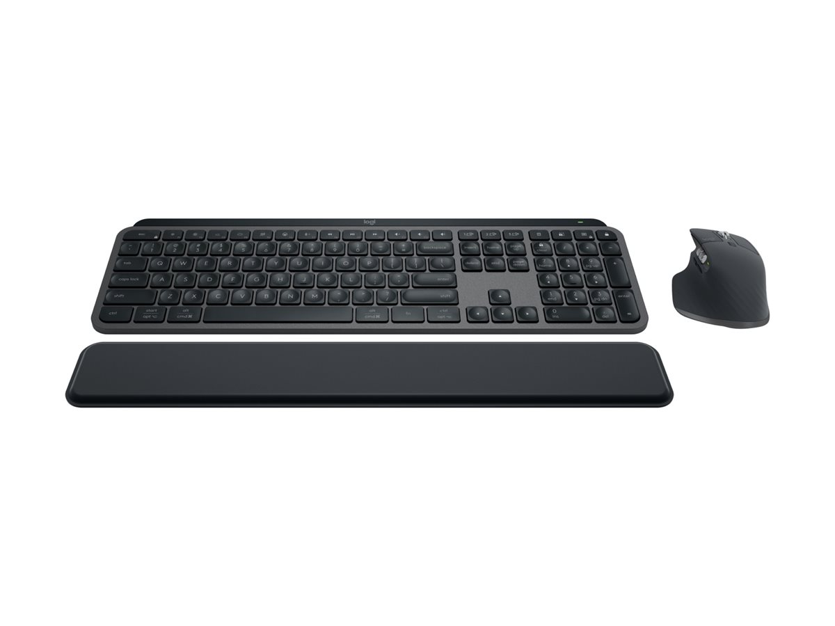 Logitech MX Keys S Combo keyboard and mouse set graphite Input Product shot Front 79800