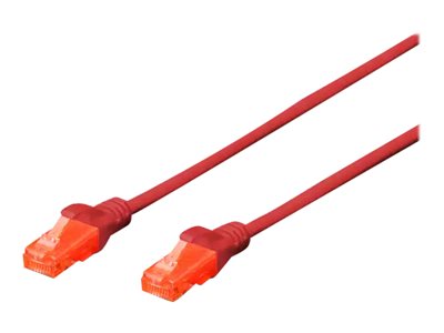 4016032387718 - Digitus DK-1617-010 R RJ45 Netzwerkkabel Patchkabel CAT 6 U UTP 100 m Rot Halogenfrei verdrillte