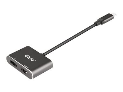 Club 3D - Adapter - USB-C (M) to HDMI, DisplayPort (F)