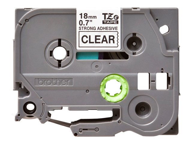 BROTHER TZES141 18mm BLACK ON CLEAR ADH