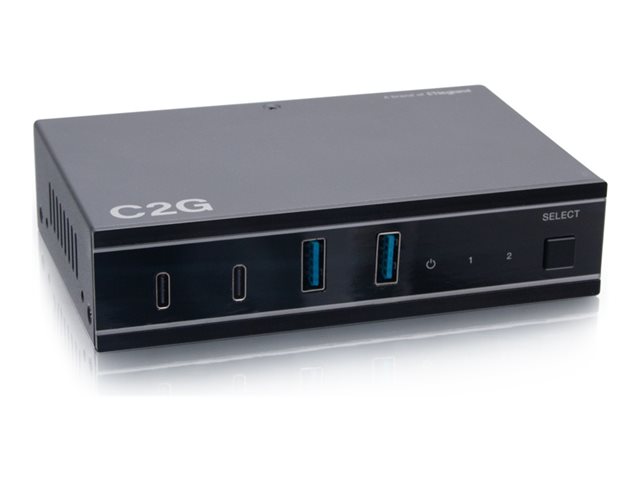C2G 2x4 USB-C Switch with 2 USB-C Inputs to 2 USB-C and 2 USB-A Device Ports - USB 3.2 GEN 1 (5GBPS) - USB periferní sharing switch - 4 porty – foto 2