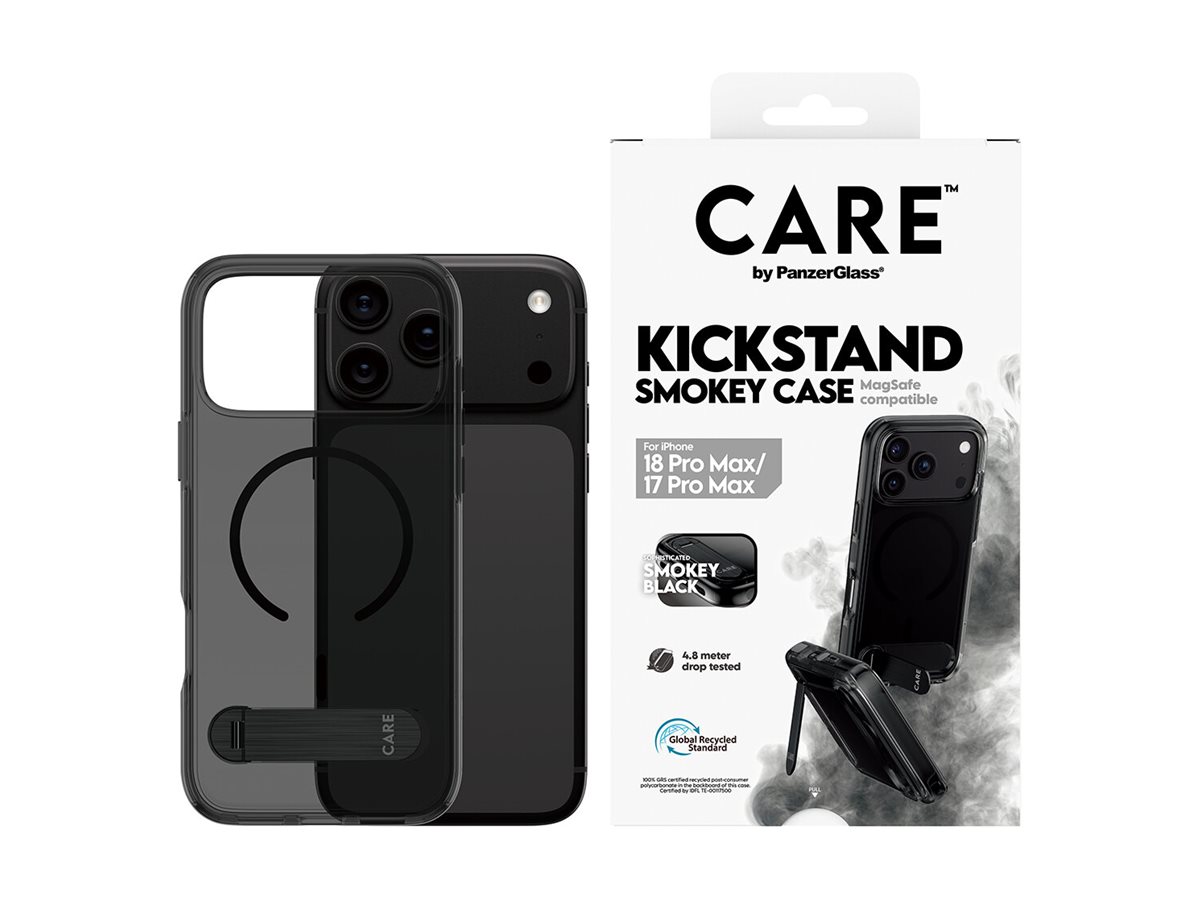 PanzerGlass CARE Apple iPhone 18 Pro Max/17 Pro Max KickStand Smokey MagSafe