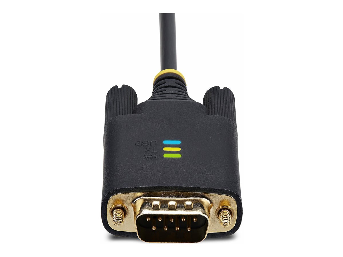 StarTech.com 3ft (1m) USB to Serial Adapter Cable, Interchangeable DB9 Screws/Nuts, COM Retention, USB-A to DB9 RS232, FTDI IC, Level-4 ESD Protection, Windows/macOS/ChromeOS/Linux - Rugged TPE Construction (1P3FFCB-USB-SERIAL) - USB / sériový kabel - USB do DB-9 - 1 m – foto 6