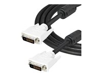 StarTech.com 2m DVI-D Dual Link Cable - Male to Male DVI-D Digital Video Monitor Cable - 25 pin DVI-D Cable M/M Black 2 Meter