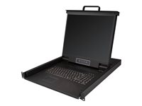StarTech.com Rackmount KVM Console, Single Port VGA KVM with 19" LCD Monitor for Server Rack, Fully Featured Universal 1U LCD
