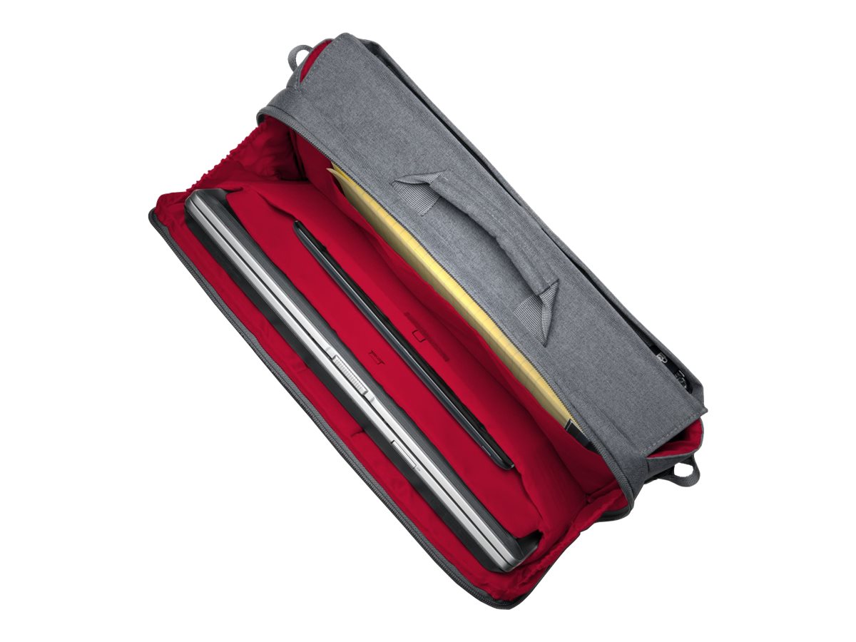 Kensington LM340 Messenger Bag notebook carrying Open view Top 78889