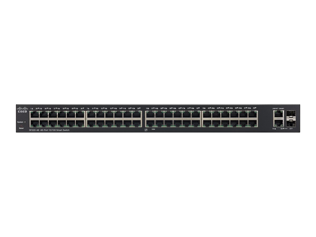 F220 Router Cisco 220 Series SF220-48 | Overview, Specs, Details | SHI