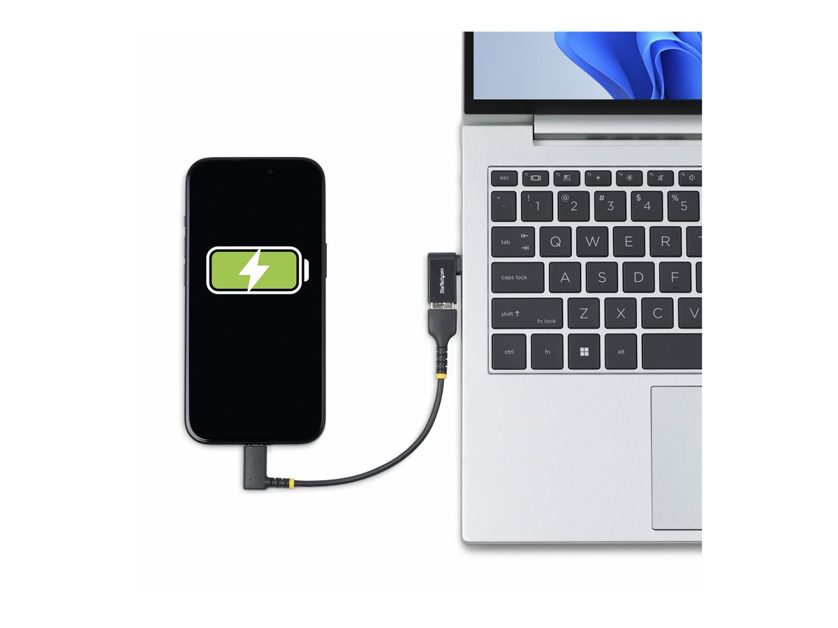 StarTech.com Right Angled USB-C to USB-A Adapter, USB 5Gbps, Compact USB-C Male to USB-A Female Adapter, Metal Housing, M/F - USB adaptér typ C - USB-C do USB – foto 6