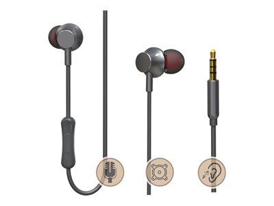 Sansai, earphones with mic, 3.5 mm jack
