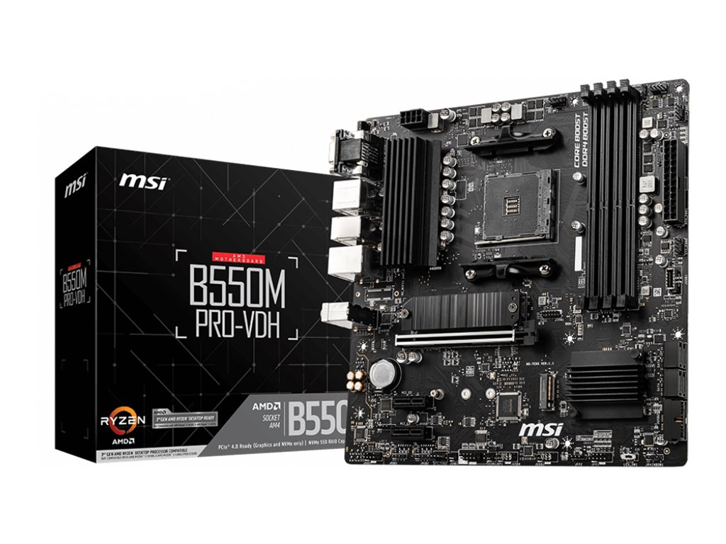 MSI B550M PRO-VDH - základní deska - mikro ATX - Socket AM4 - AMD B550