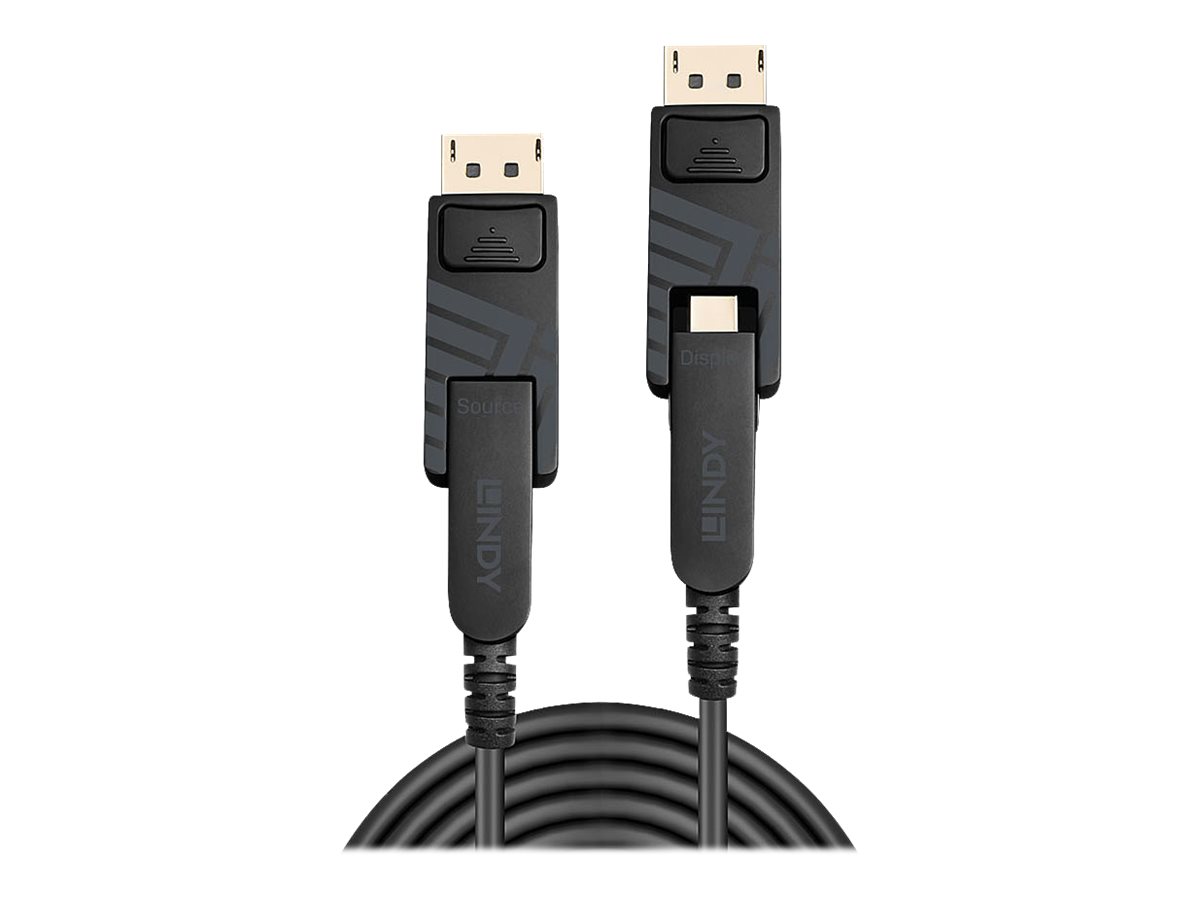 LINDY Fibre Optic Hybrid DP 1.4 70m