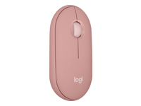 Logitech Pebble Mouse 2 M350s Slim Bluetooth Wireless Mouse, Tonal Rose