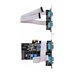 StarTech.com 4-Port Serial PCIe Card, Quad-Port PCI Express to RS232/RS422/RS485 (DB9) Serial Card, Low-Profile Bracket Incl., 16C1050 UART, TAA-Compliant, For Windows/Linux, TAA Compliant