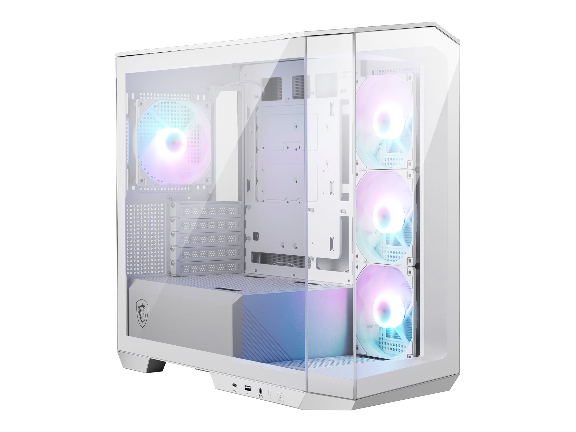 MSI MAG PANO M100R PZ microATX Product shot Left-angle 79901