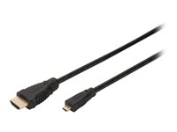 ASSMANN HDMI-kabel med Ethernet 2m Sort