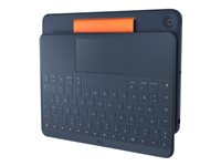 Logitech Rugged Combo 3 Touch for Education Tastatur og folio-kasse Kabling Tysk Apple 10.2-inch iPad (7. generation, 8. generation, 9. generation)