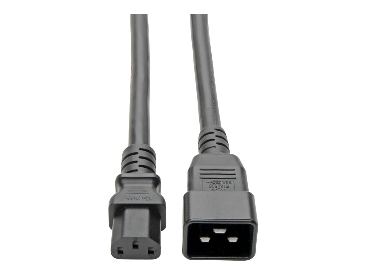 Tripp Lite 3ft PDU Power Cord Cable C13 to C20 Heavy Duty 15A 14AWG 3'