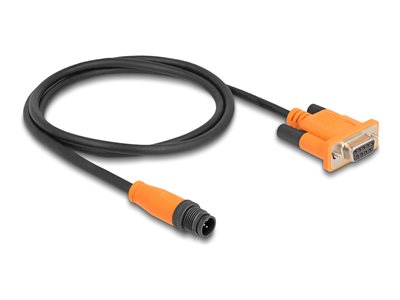 DELOCK M12 Serielles Anschlusskabel A-kodiert 3 Pin 1,8 66745 (BILD1)