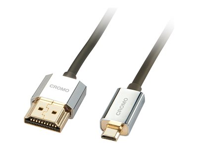 LINDY HDMI High Speed Kabel an Micro HDMI CROMO Slim 1m - 41681