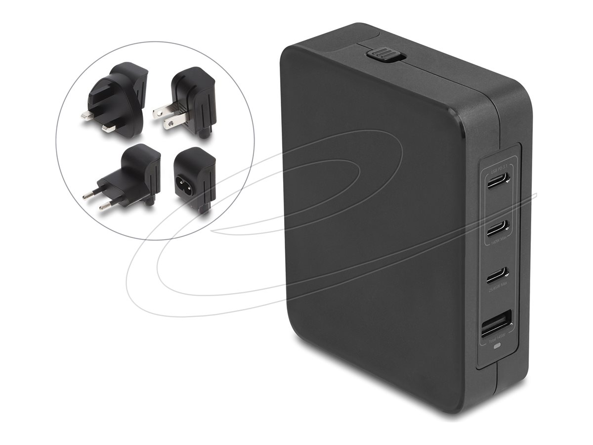 USB GaN Charger 3 x USB Type-C PD 3.1 a
