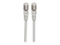 Intellinet Network Patch Cable, Cat6A, 10m, Grey, Copper, S/FTP, LSOH / LSZH, PVC, RJ45, Gold Plated Contacts, Snagless, Boot