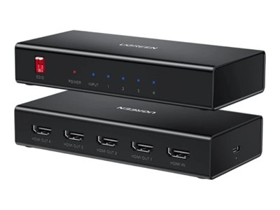 Ugreen, video/audio splitter, 4 ports