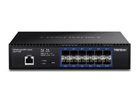 TRENDnet TL2-F7120 - switch - 12 ports - Managed - rack-mountable - TAA Compliant