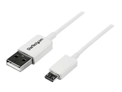 StarTech.com 0.5m White Micro USB Cable Cord