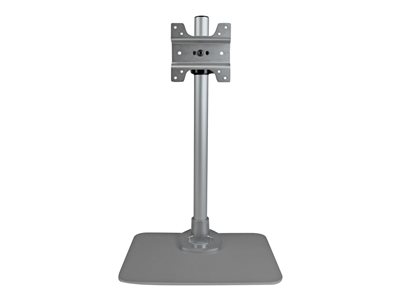 StarTech.com Single Monitor Stand - Adjustable - Supports Monitors 12" to 34" - Premium - Single Screen VESA Monitor Mount Stand - Silver (ARMPIVSTND) - Mounting kit (desk stand, feet, wrench, screws, cable clip) - for LCD display - plastic, steel - silver - screen size: 12"-30"