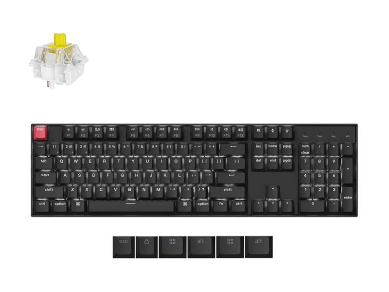 Keychron K10 Version 2 keyboard QMK mechanical 100% full size Input Usage / lifestyle Right-angle 72800