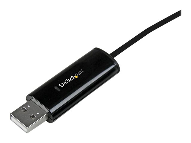 Image of StarTech.com 2 Port USB Keyboard Mouse Switch Cable w/ File Transfer for PC and Mac® - USB File Transfer Cable - Dual Port USB KM Switch (SVKMS2) - direct connect adapter - USB 2.0 - USB 2.0