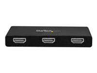 StarTech.com 3-Port Multi Monitor Adapter, USB-C to 3x HDMI Video Splitter, USB Type-C DP 1.2 Alt Mode to HDMI MST Hub, Dual 