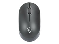 Manhattan Performance III Wireless Mouse, Black, 1000dpi, 2.4Ghz (up to 10m), USB, Optical, Ambidextrous, Three Button with Scroll Wheel, USB nano receiver, AA battery (not included), Low friction base, Three Year Warranty, Retail Box - mouse - 2.4 GHz - black