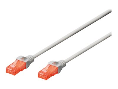 4016032387824 - DIGITUS Patch-Kabel RJ-45 (M) zu RJ-45 (M) 3m Kupfer U UTP Cat 6 grau (DK-1617-030)