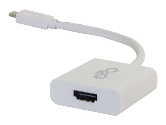 C2G USB 3.1 USB C to HDMI Audio/Video Adapter - USB Type C to HDMI White - externí video adaptér - bílá – foto 3