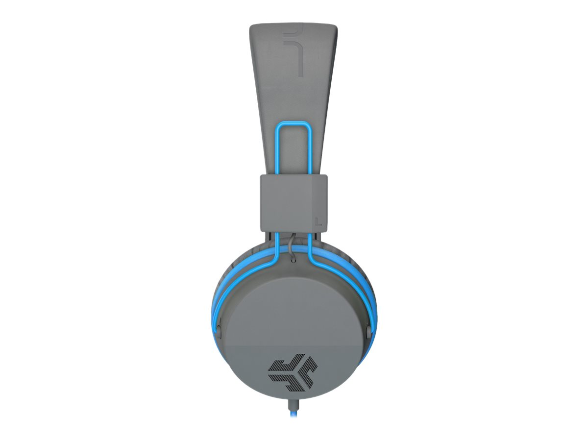 JLab JBuddies Studio Wireless Headphones - Graphite/Blue - IFCHBSTUDIORGRYBLU4