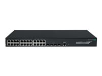 HPE Networking Comware 2050 20p 10/100/1000BASE-T 4p Smart Rate 1/2.5GbE 4p SFP 1G/2.5G - switch - 24 ports - Managed - rack-mountable
