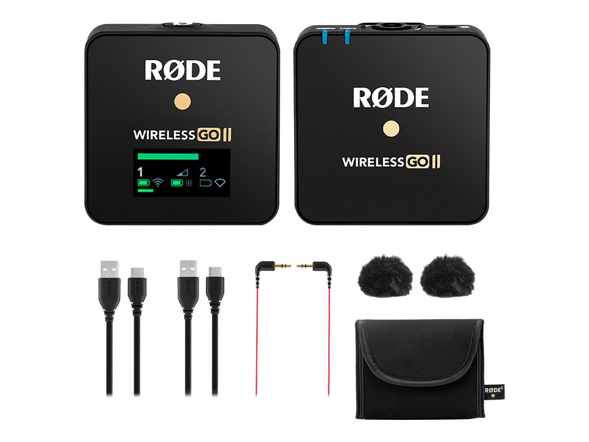 Rode Wireless GO II Digital Microphone System - Black - ROD-WIRELESSGO2SINGLE