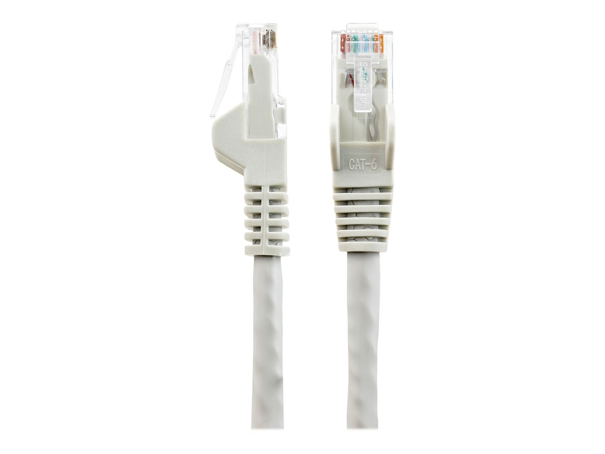 StarTech.com 2m LSZH CAT6 Ethernet Cable, 10 Gigabit Snagless RJ45 100W PoE Network Patch Cord with Strain Relief, CAT 6 10GbE UTP, Grey, Individually Tested/ETL, Low Smoke Zero Halogen - Category 6 - 24AWG (N6LPATCH2MGR) - patch kabel - 2 m - šedá – foto 2