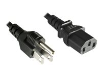 MicroConnect Effekt NEMA 5-15 (male) - Strøm IEC 60320 C13 Sort 3m Strømkabel