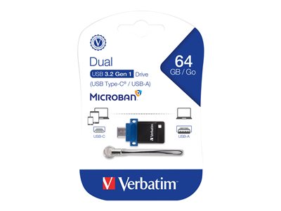 Verbatim Store 'n' Go Dual USB Flash Drive for USB-C Devices