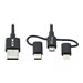 Eaton Tripp Lite Series Universal USB-A to Lightning, USB Micro-B and USB-C Sync/Charge Cable (M/3xM), MFi Certified, Black, 6 ft. (1.8 m)