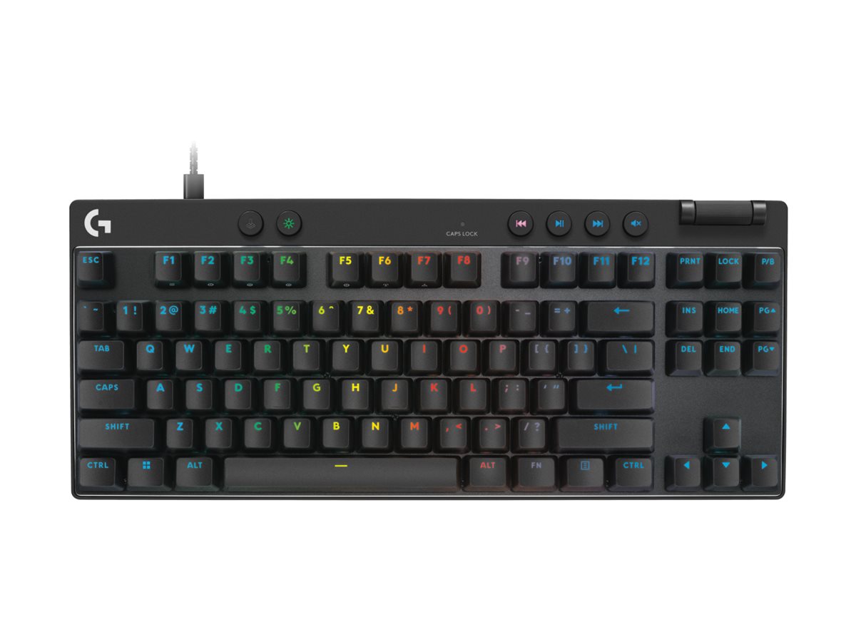 Logitech G PRO X TKL keyboard QWERTY English black Input Product shot Front 79800